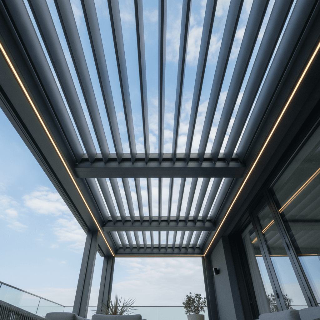 Lamellendak (bioclimatic pergola)